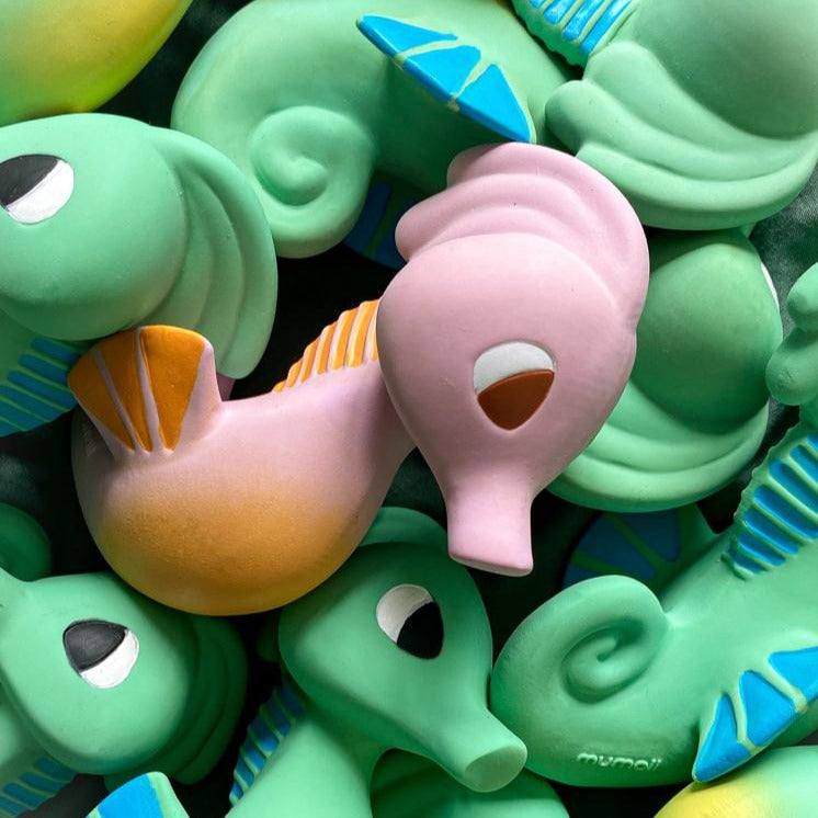 Sem het Zeepaardje - Natuurlijk Rubberen Bad en Bijtspeeltje